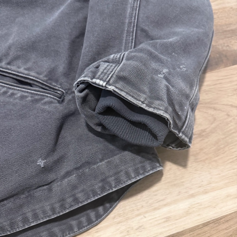 Carhartt J141 Sherpa Lined Jacket Men’s XL GVL Gray Detriot Duck Canvas - Picture 5 of 11